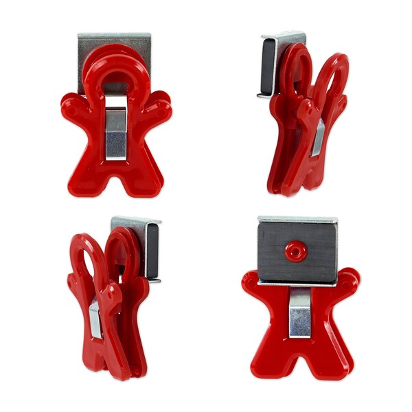 The Pencil Grip Magnet Man Magnetic Clip, Assorted Colors, in Bucket, 40PK - TPG-132