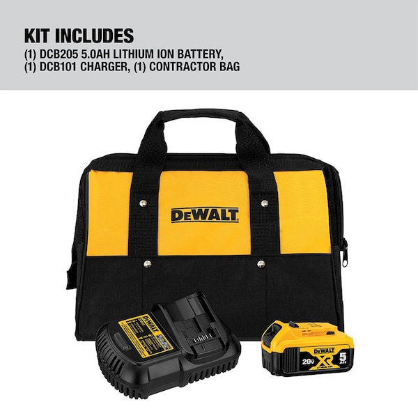 Dewalt Battery and Charger Kit for Li-Ion 20V - DCB205CK