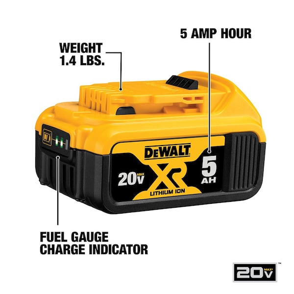 Dewalt Battery and Charger Kit for Li-Ion 20V - DCB205CK