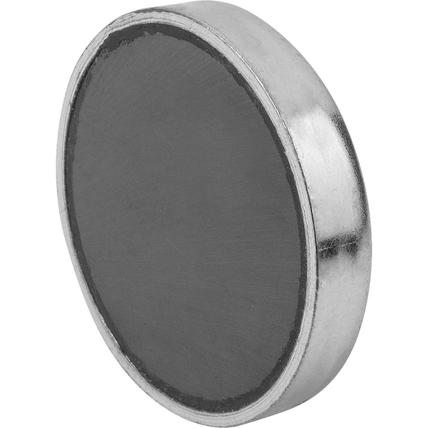 Kipp Magnet Shallow Pot Magnet D=32 ±0, 20, H=7, Hard Ferrite, Round, Comp:Steel - K0548.06