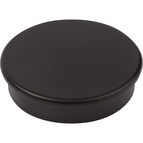 Kipp Magnet Retaining Magnet H=7 Hard Ferrite, Round, Comp:Plastic, Comp:Black, D=16 - K1398.164