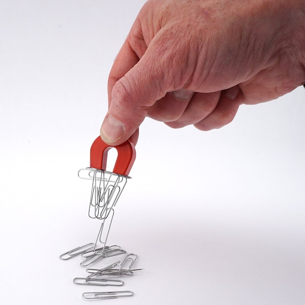 Master Magnetics Magnet Source 1 in. L X 1.126 in. W Red Horseshoe Magnet 2 lb. pull 1 pc - 07279