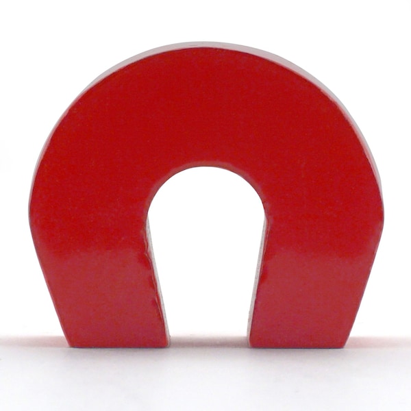Master Magnetics Magnet Source 1 in. L X 1.126 in. W Red Horseshoe Magnet 2 lb. pull 1 pc - 07279