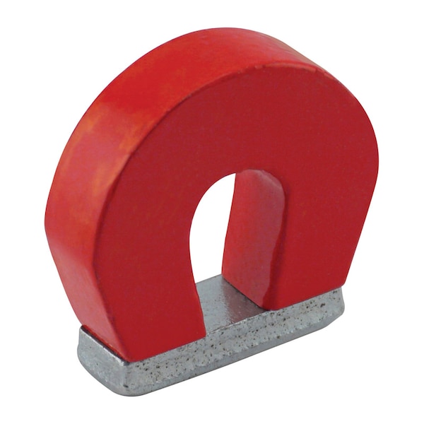 Master Magnetics Magnet Source 1 in. L X 1.126 in. W Red Horseshoe Magnet 2 lb. pull 1 pc - 07279