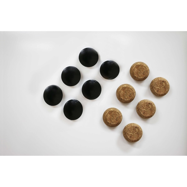 Ghent Rare Earth Magnets, 12-Count, Black and Natural Cork - MAGCOMBO-1
