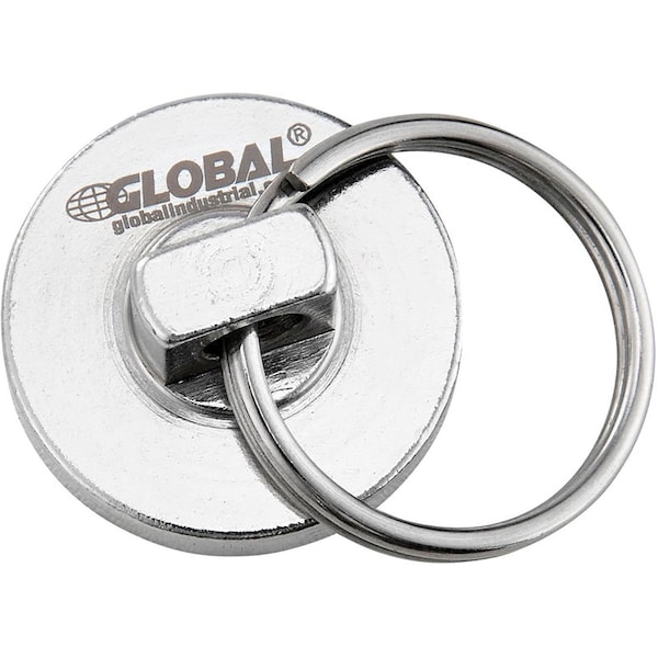 Global Industrial Neodymium Magnetic Assembly w/ Key Ring, 35 Lbs. Pull, 6PK - 320756