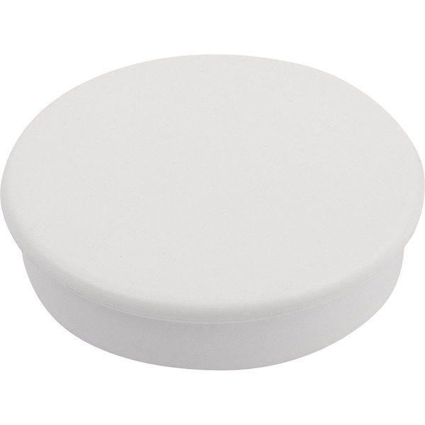 Kipp Magnet Retaining Magnet H=7 Hard Ferrite, Round, Comp:Plastic, Comp:White, D=10, 5 - K1398.101