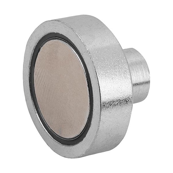 Kipp Magnet, neodymium, shallow pot, dia. 40 mm, M6 internal thread - K0553.19