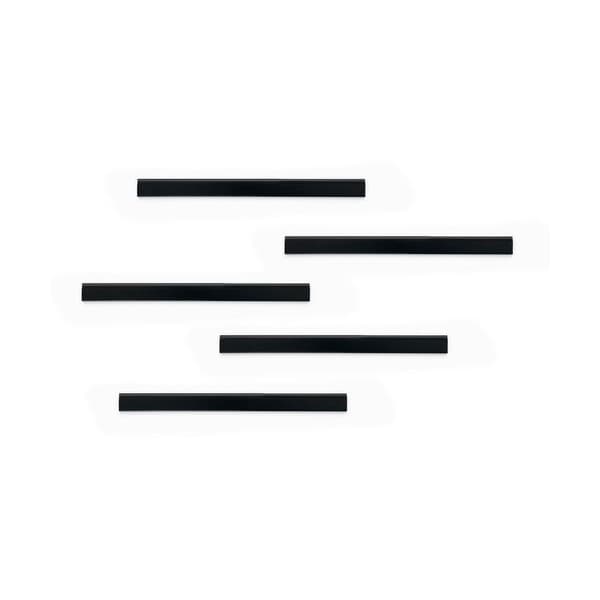 Durable Office Products Rail, Magstrip, 8-1/4inWx5/8inH, Black, 10PK - DBL470601