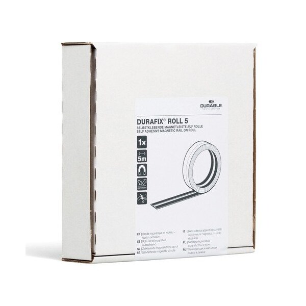 Durable Office Products Roll, Magstrip, 16-1/2inWx5/8inH, Black - DBL470801