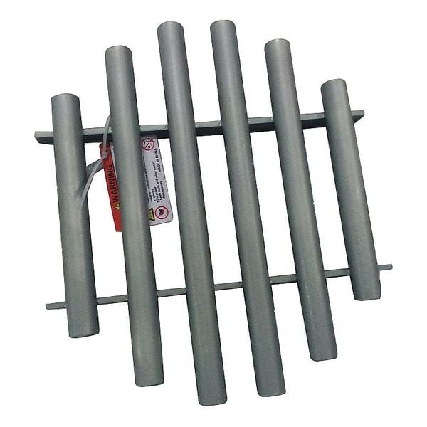 Zoro Select Magnetic Grate, Round, Rare Earth, 14in dia - 34TA40