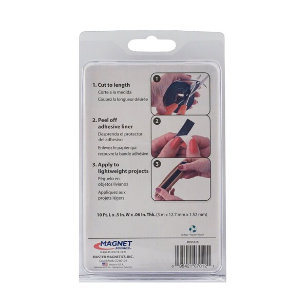 Master Magnetics Magnet Source 120 in. L X .5 in. W Black Magnetic Tape 1 - 07012