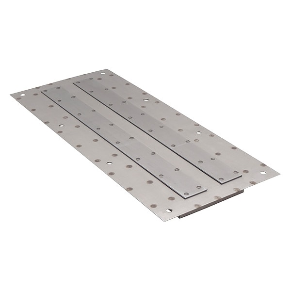 Zoro Select Plate Magnet, 14-1/2 x 8, Ceramic, Alum - 10E728