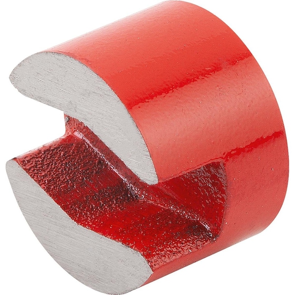 Kipp Magnet Button Magnet Alnico, Red, Round, D1=5, 4, D=25 - K0559.03