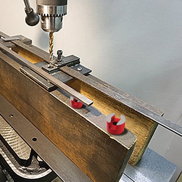 Master Magnetics Magnet Source .375 Dia. in. L X .5 in. W Red Work Holding Magnet 1.5 lb. pull 1 pc - 07258