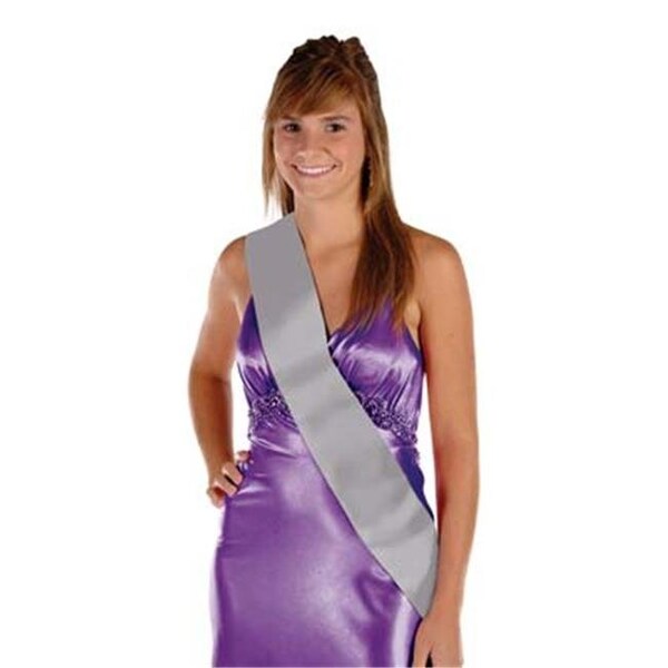 Goldengifts Silver Satin Sash - Pack of 6 - GO199054