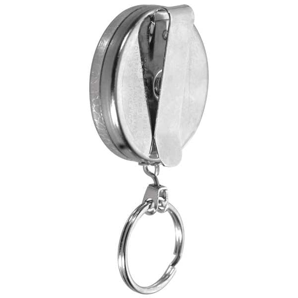 Zoro Select Key Reel, Chrome, Stainless Steel Chain, Chrome Texture - 0005-011