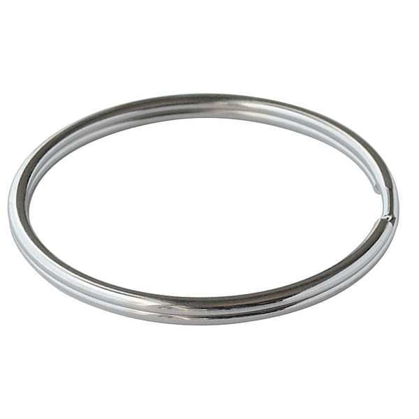 Lucky Line Split Key Ring, Gray, Steel, Nickel Plated 10 PK - 7910010