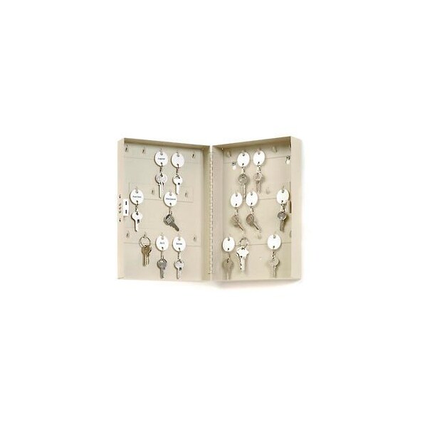 Global Equipment MMF STEELMASTER    28-Key Steel Security Cabinet 201202889 with Combo Lock, Putty - 201202889