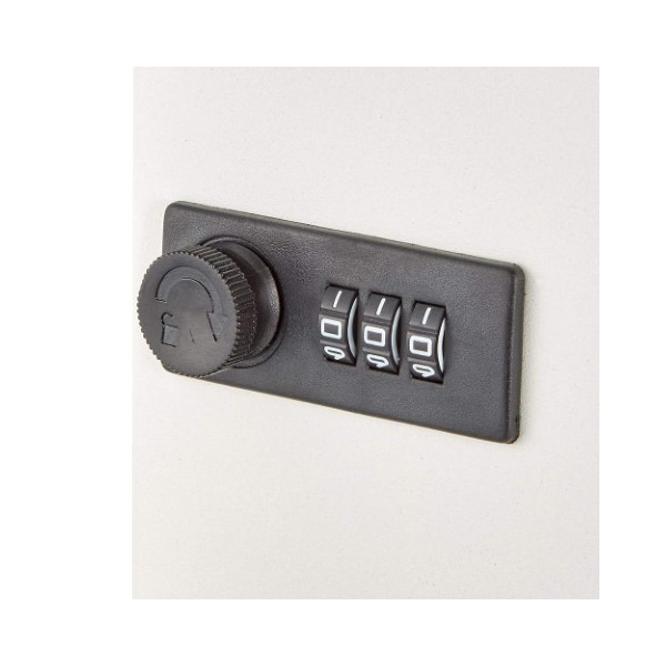 Adiroffice 30-Key Steel Secure Key Cabinet with Combination Lock, White, PK2 - ADI682-30-WHI-2PK