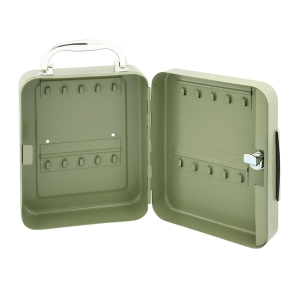 Prime-Line WORKPRO 20 Key Steel Cabinet with Keyed Lock and Handle 8 x 6.3 x 3 in. - W082080