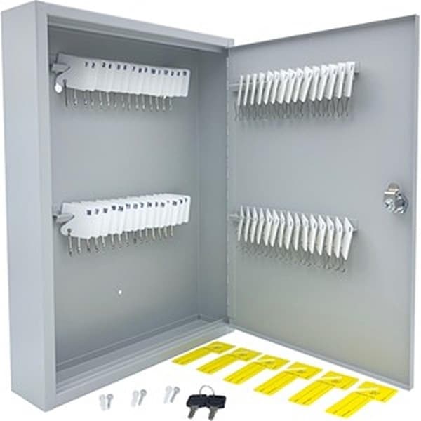 Plomeria Slotted Heavy Duty Key Cabinet, Grey - PL3739167