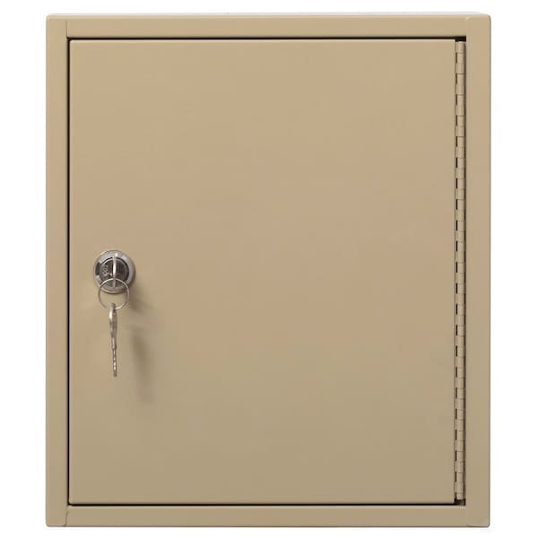 Basicwise 60-Key Security Steel Cabinet with Numbered Tags and Key Lock - Key Holder Wall Mount Lock Box - QI004702