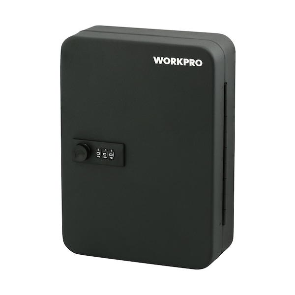 Prime-Line WORKPRO W082083 48 Key Steel Cabinet with Combination Lock 10 in.  x 7 in.  x 3 in.  (Single Pack) - W082083
