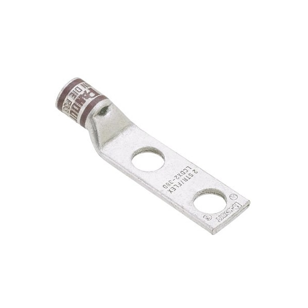 Terminal de compresión de cobre Panduit, 2 agujeros, 250 Kcmi - LCDX250-38D-X