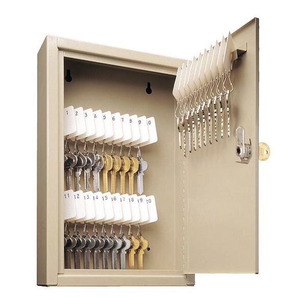 Mmf Industries Key Cabinet, Steel, Beige, 30 Key Capacity - 201903003
