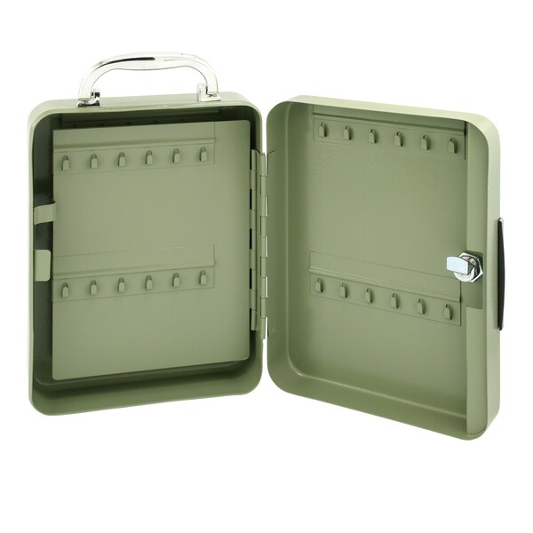 Prime-Line WORKPRO W082082 48 Key Steel Cabinet with Keyed Lock and Handle 10 x 7 x 3 in. - W082081