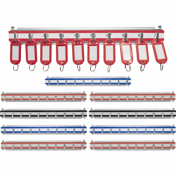 Barska Key Shelves with 001-100 Numbered Hooks, 10 shelves - AF13682