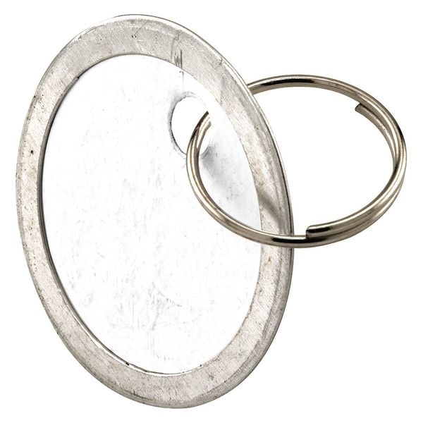 Primeline Tools Paper Key ID Tags with Metal Borders and Key Wire Rings (100 Pack) - MP4431-100