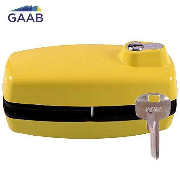 Gaab TEMPERED GLASS DOOR LOCK - ORDINARY KEY YELLOW - GAB-T180-05