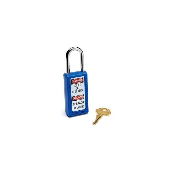Master Lock Master Lock Safety 411 Series Zenex Thermoplastic Padlock, Blue, 411BLU - 411BLU