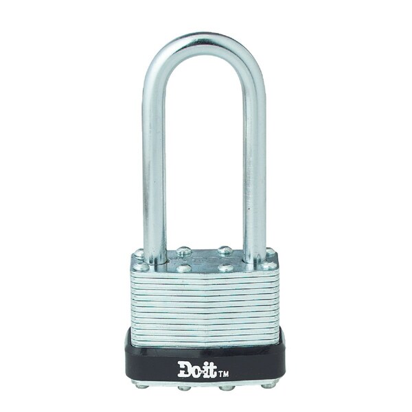 All-Source Laminated Steel 1-1/2in. Pin Tumbler Padlock - 1803DLJDIB