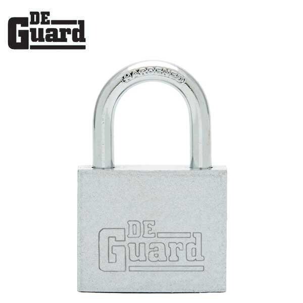 Deguard :Nickel plated padlock SC1 key way short shackle 2 1/8"- Keyed Different - DGNPPLS-KD