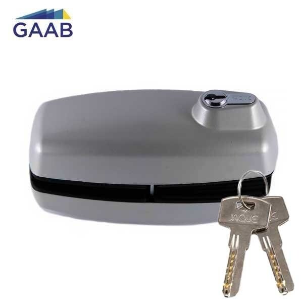 Gaab TEMPERED GLASS DOOR LOCK - DIMPLE KEY GREY - GAB-T180-00-D