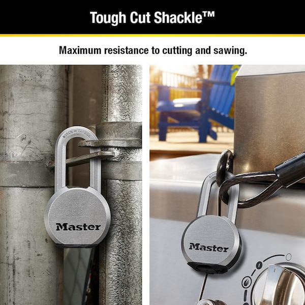Master Lock Master Lock 4-45/64 in. H X 1-19/64 in. W X 2-1/2 in. L Steel Ball Bearing Locking Weather-Resistant - M930XKADLHCCSEN