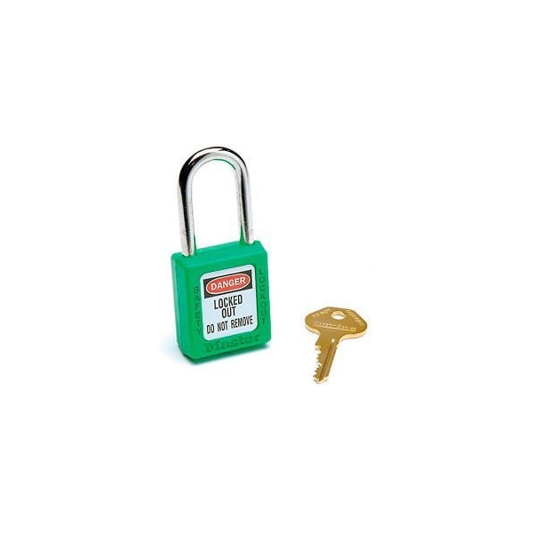 Master Lock Master Lock Safety 410 Series Zenex Thermoplastic Padlock, Green, 410GRN - 410GRN