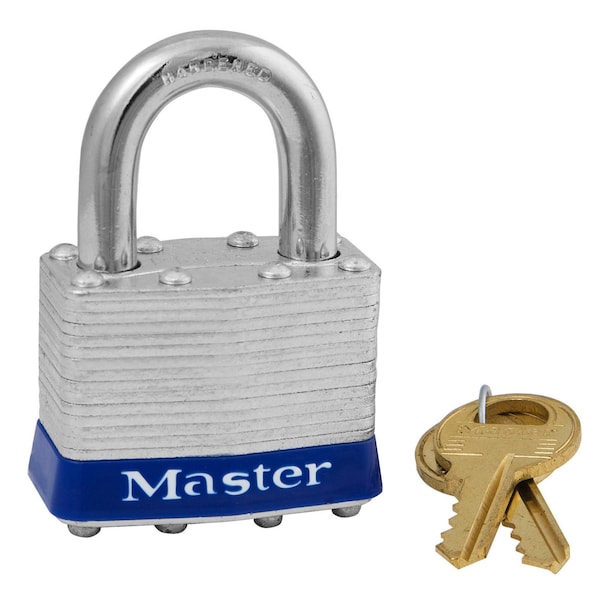 Master Lock Master Lock 1-5/16 in. H X 1 in. W X 1-3/4 in. L Steel 4-Pin Cylinder Exterior Padlock - 1UP