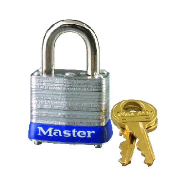 Master Lock Master Lock 1 in. H X 11/16 in. W X 1-1/8 in. L Steel 4-Pin Cylinder Exterior Padlock - 7KA#P467