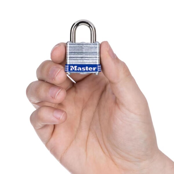 Master Lock Master Lock 1 in. H X 11/16 in. W X 1-1/8 in. L Steel 4-Pin Cylinder Exterior Padlock - 7KA#P467