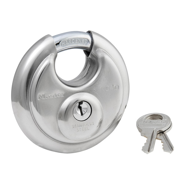 Master Lock Master Lock 2-3/4 in. H X 2-3/4 in. W Stainless Steel 4-Pin Cylinder Shrouded Padlock - 40DPF