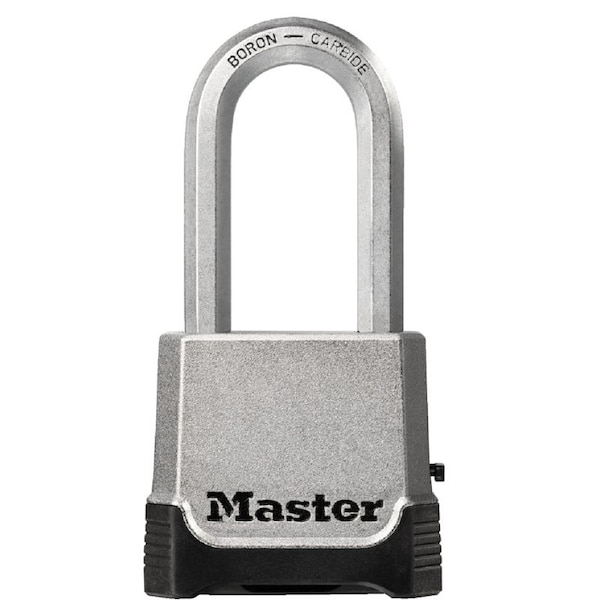 Master Lock Magnum Series Padlock, 38 in Dia Shackle, 2 in H Shackle, Boron Carbide Steel Shackle, Zinc Body - M176XDLH