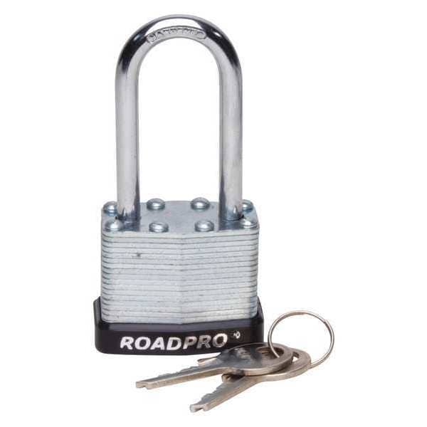Roadpro Laminated Steel Padlock, w/Bumper, 40mm - RPLS-40L