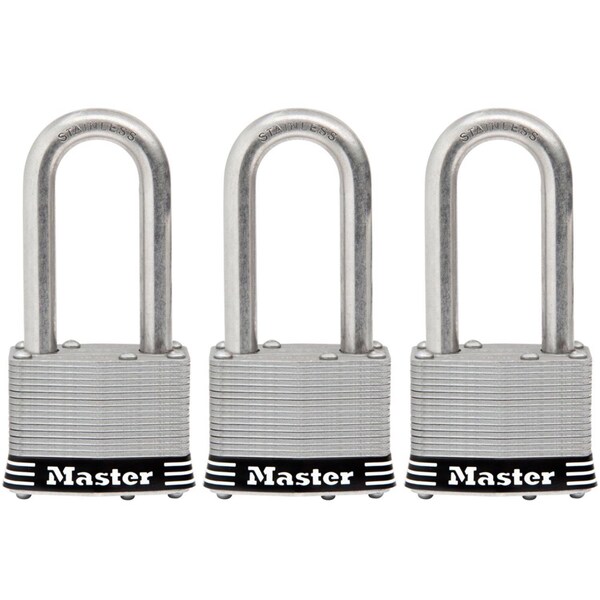 Master Lock Master Lock 1-3/4 in. W Laminated Steel 4-Pin Cylinder Marine Padlock, PK3 - 1SSTRILFHC