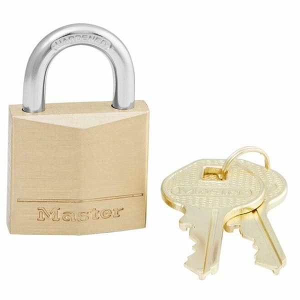 Master Lock Master Lock 1 in. H X 5/16 in. W X 1-3/16 in. L Brass 4-Pin Cylinder Exterior Padlock - 130D
