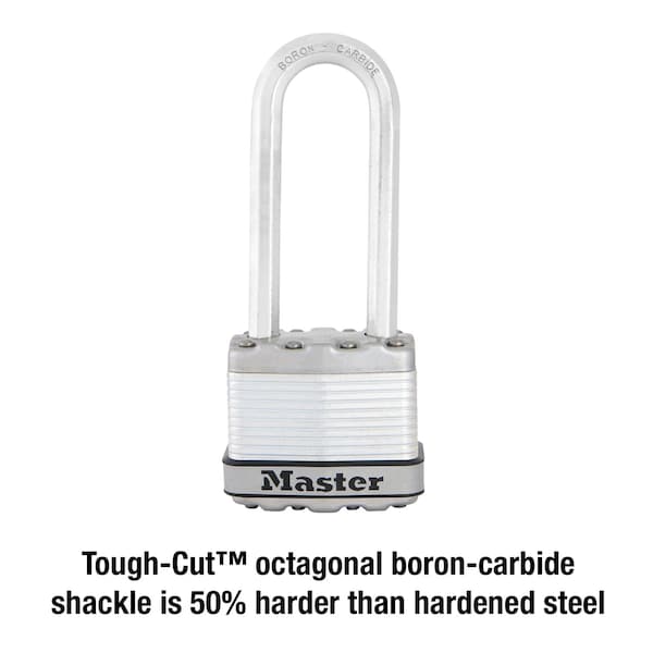 Master Lock Master Lock 1-9/16 in. H X 11/16 in. W X 1-3/4 in. L Steel Dual Ball Bearing Locking Weather-Resista - M1XKADLJCCSEN