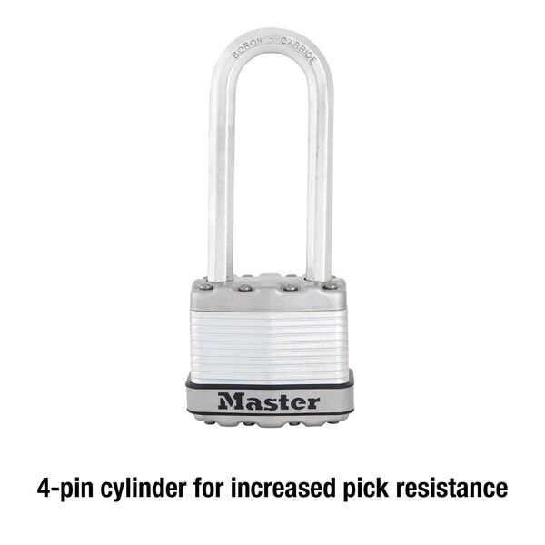Master Lock Master Lock 1-9/16 in. H X 11/16 in. W X 1-3/4 in. L Steel Dual Ball Bearing Locking Weather-Resista - M1XKADLJCCSEN